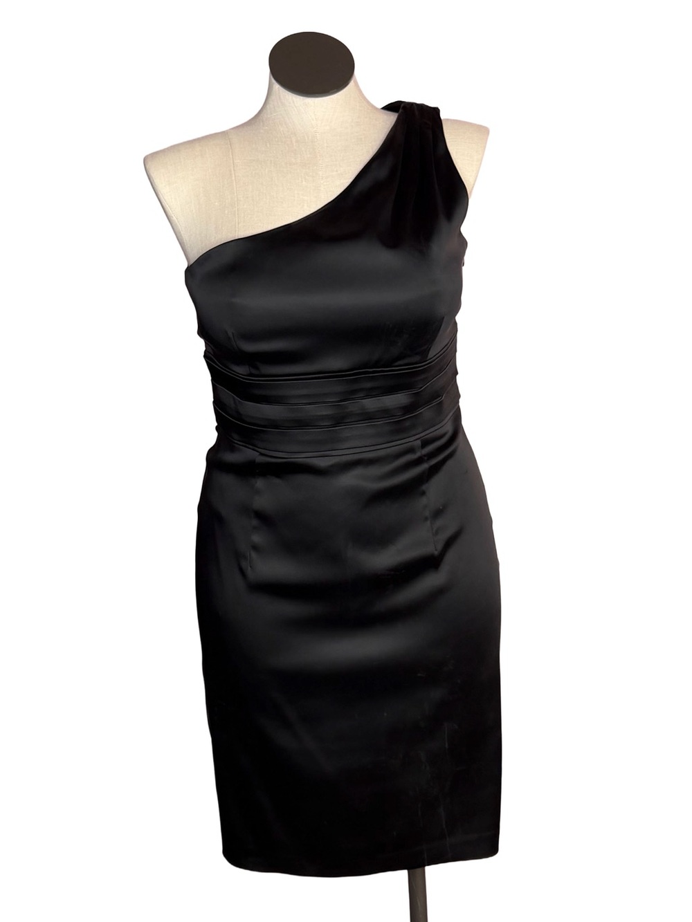 Black One-Shoulder Calvin Klein Women’s Cocktail Dress - Sz 12